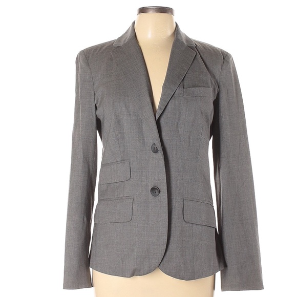 Eddie Bauer Gray Wool Blazer Jacket - Picture 1 of 5
